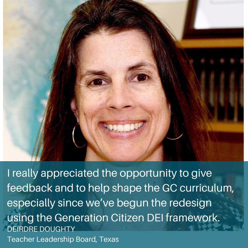 "I would encourage other educators to apply for the TLB if they would like to have a role in shaping civic education."
Reminder to GC teachers! Teacher Leadership Board apps close on May 28th. Apply now bit.ly/TLB2021 Learn more: youtu.be/uE9Tmc_gHXM