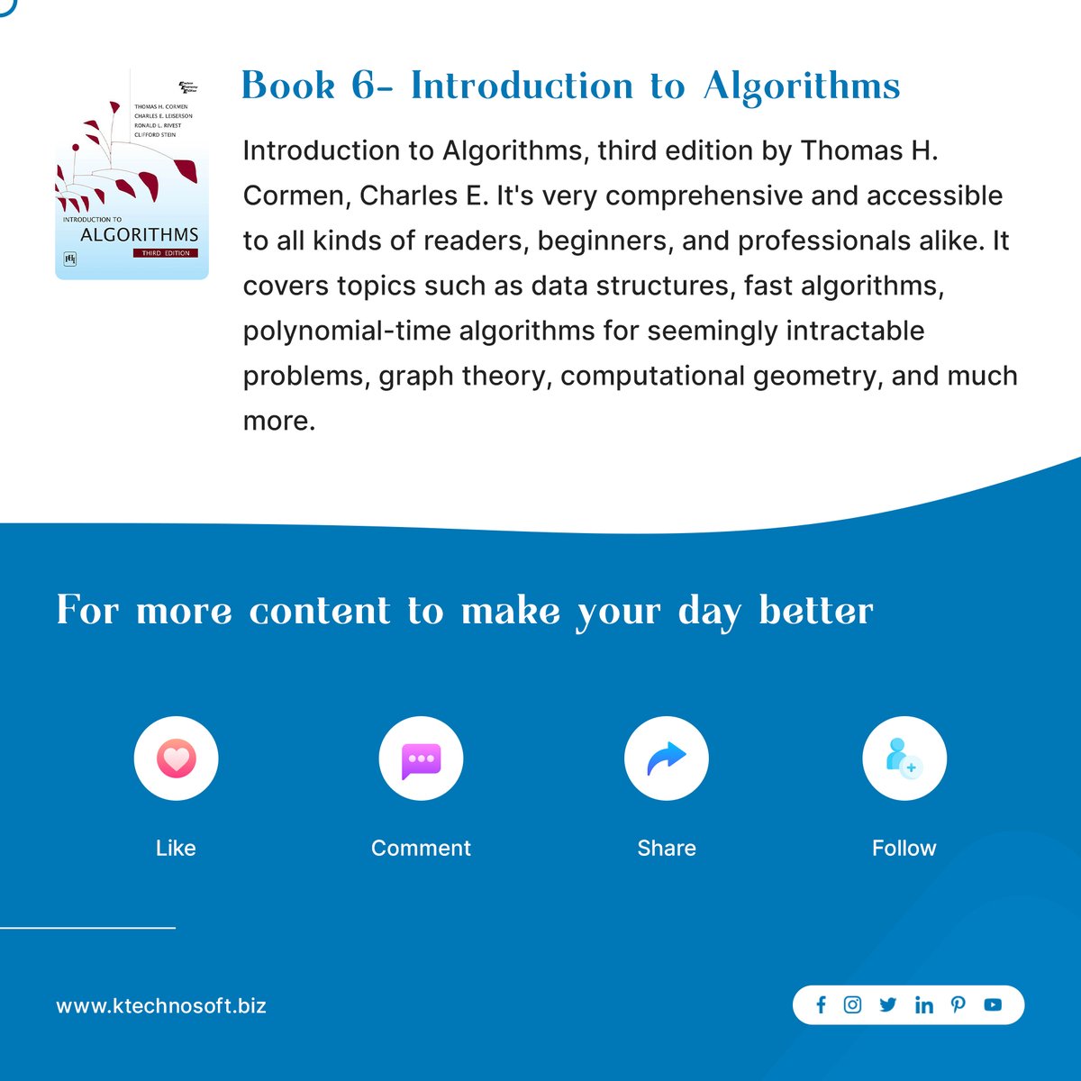 syndelltech's tweet image. Just like programmer trends and languages, programming books come and go, but these six books have stood the test of time
#coder #codingbooks #softwarearchitecture #softwaredevelopers #developerlife #developerdiaries #developerbooks #peoplewhocode #kirtitechnosoft