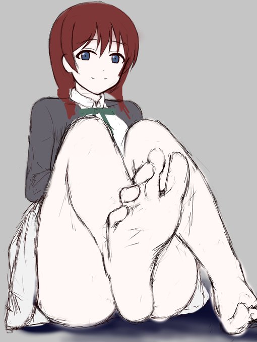 描き始めと完成状態。 