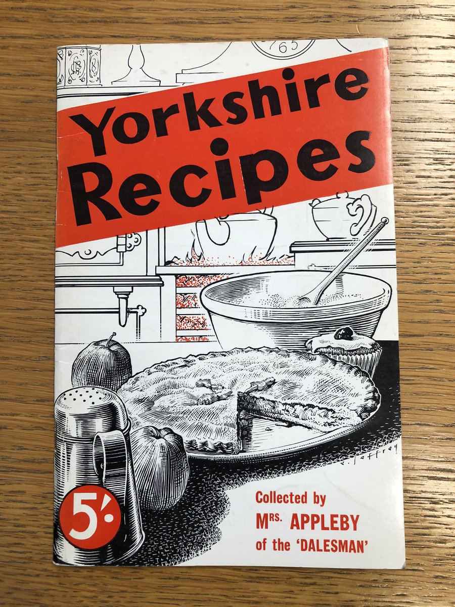 The_Dalesman's tweet image. Who remembers tackling a Yorkshire recipe by Mrs Appleby? 

#dalesman #yorkshire #recipes #cookery #books #mrsappleby