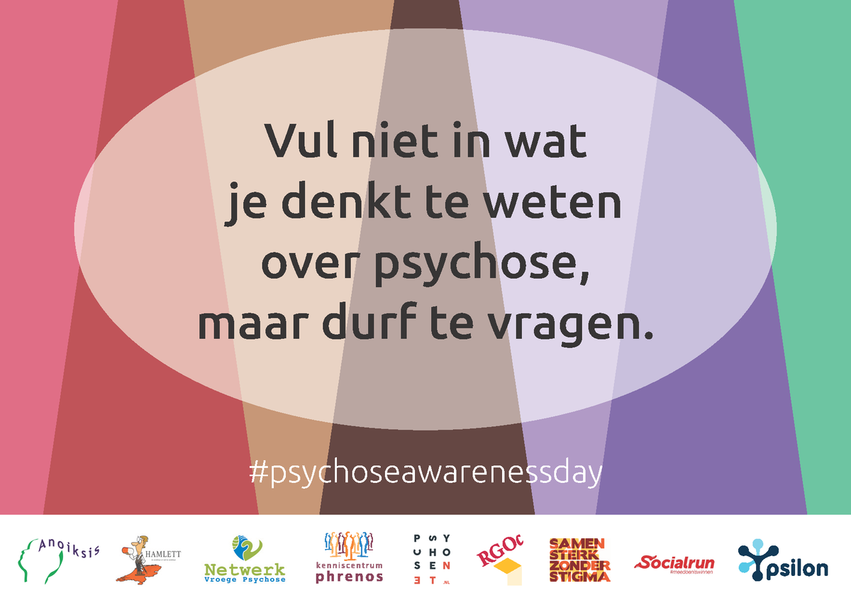 Vandaag is het #psychoseawarenessday!