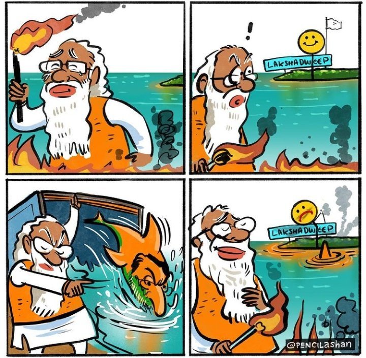 salmn700's tweet photo. Raise ur voice aganst fascist modi 
#SaveLakshadweep 
#standwithLAKSHADWEEP
#speakforlakshadweep https://t.co/9nMIOalmAv