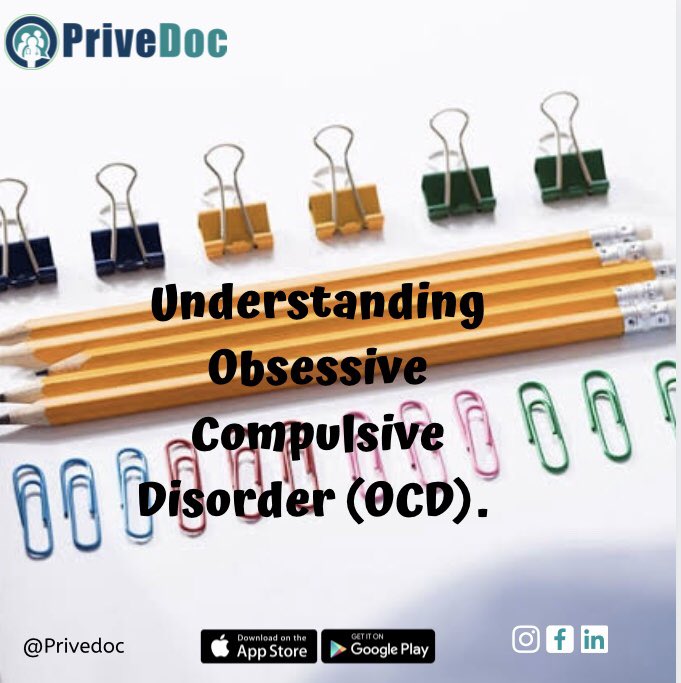 PriveDoc's tweet photo. Obsessive-compulsive disorder is characterised by unreasonable thoughts and fears (obsessions) that lead to compulsive behaviours.
Symptoms include:- 
- Agitation 
- Meaningless repetition of words
- Social Isolation
-Anxiety 
-Hypervigilance
-Food Aversion
#MentalHealthMatters https://t.co/1nK3JIZ10S