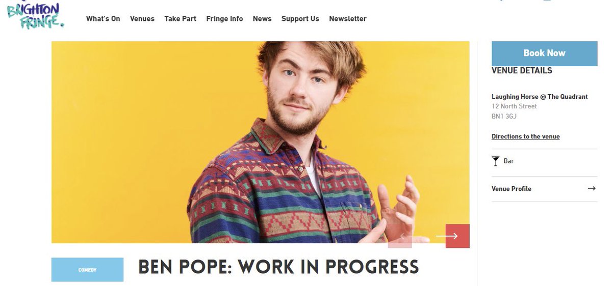 BenWPope's tweet image. Boo! It’s exactly 2 weeks until I kick off a wee run of WIP shows @brightonfringe and I’ve got a year’s worth of raw jokes to get through 👇

If you know anyone in the South - point them in my direction and open fire 💥

Cheap, cheap tix here: brightonfringe.org/whats-on/ben-p…