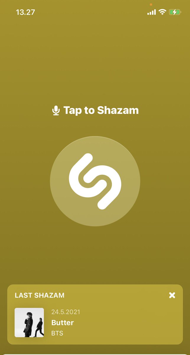 BTS_army_Fin's tweet photo. Remember to Shazam Butter!

Lol the whole Shazam turns yellow after Shazaming Butter 💛🤔😂

#Voi_jee @BTS_twt https://t.co/tFZ2vku4r8