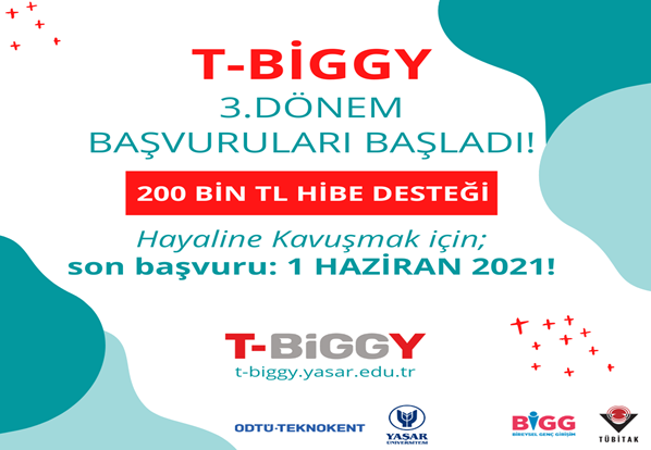 TÜBİTAK 1512  Bireysel Genç Girişimcilik  (BİGG) Programı başvuruları başladı!
26 Mayıs Çarşamba günü gerçekleştirilecek toplantı bilgileri aşağıdaki gibidir.
Time: May 26, 2021 02:00 PM Istanbul
Join Zoom Meeting us02web.zoom.us/j/87690567001
Meeting ID: 876 9056 7001
