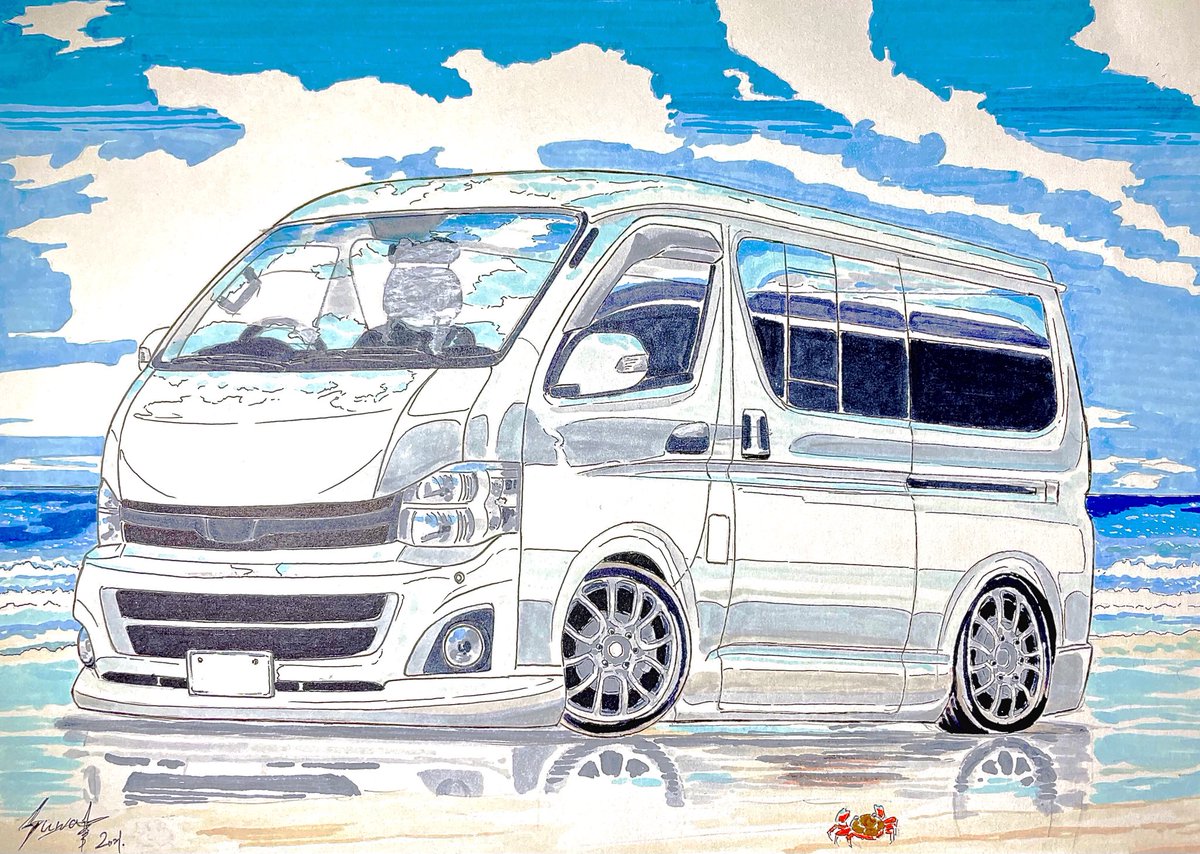 Suwa 個人依頼イラスト紹介 このたび有償依頼にて トヨタハイエースワゴンを描かせて頂きました 奥様から旦那様への誕生日の贈り物です 石川県の千里浜をイメージした背景にかわいいイラストが欲しいとのオーダーでした 実績公開の許可 有難う Suwa 個人依頼イラスト紹介 このたび有償依頼にて トヨタハイエースワゴンを描かせて頂きました 奥様から旦那様への誕生日の贈り物です 石川県の千里浜をイメージした背景にかわいいイラストが欲しいとのオーダーでした 実績公開の許可 有難う