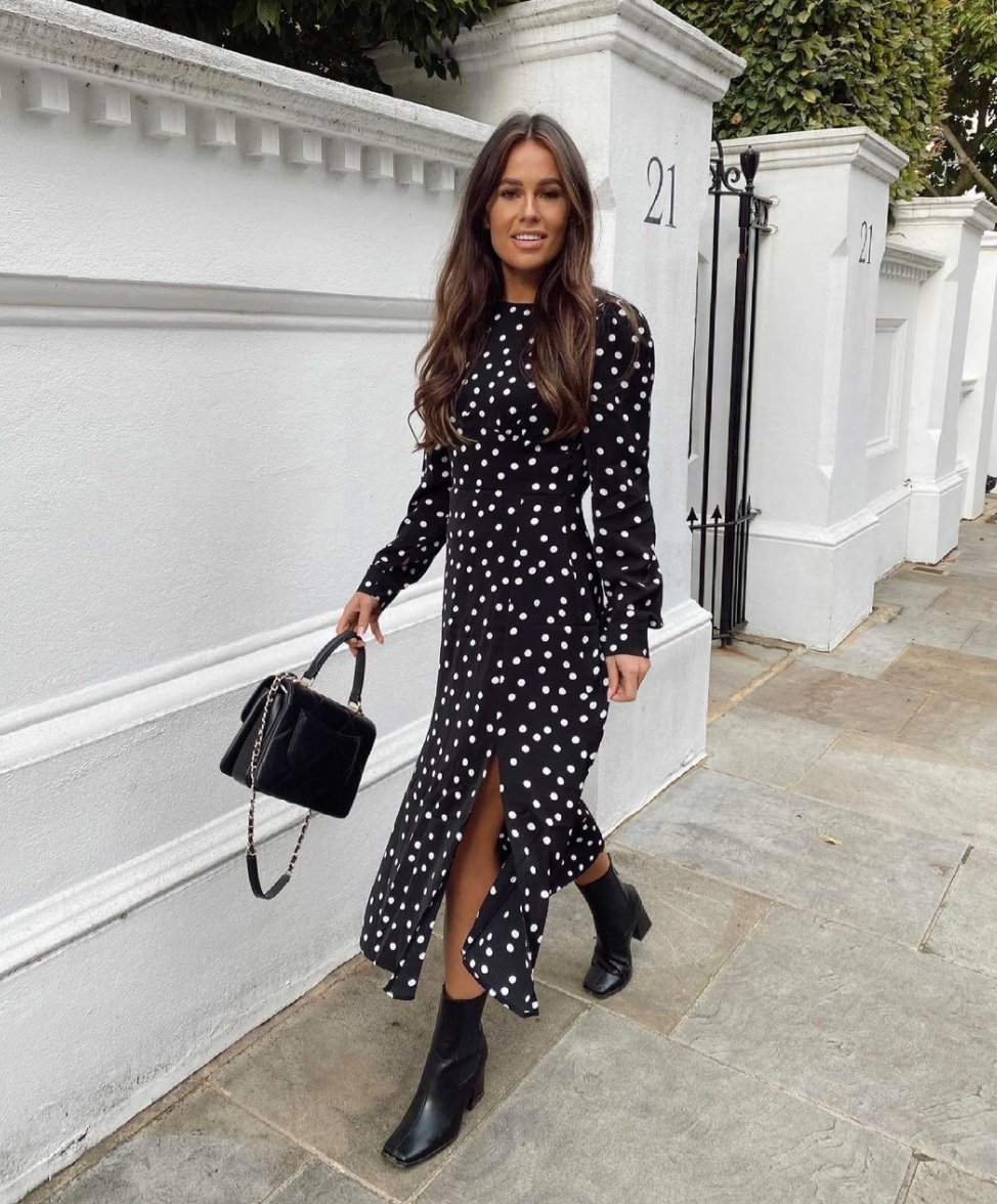 silkfred spotty dress