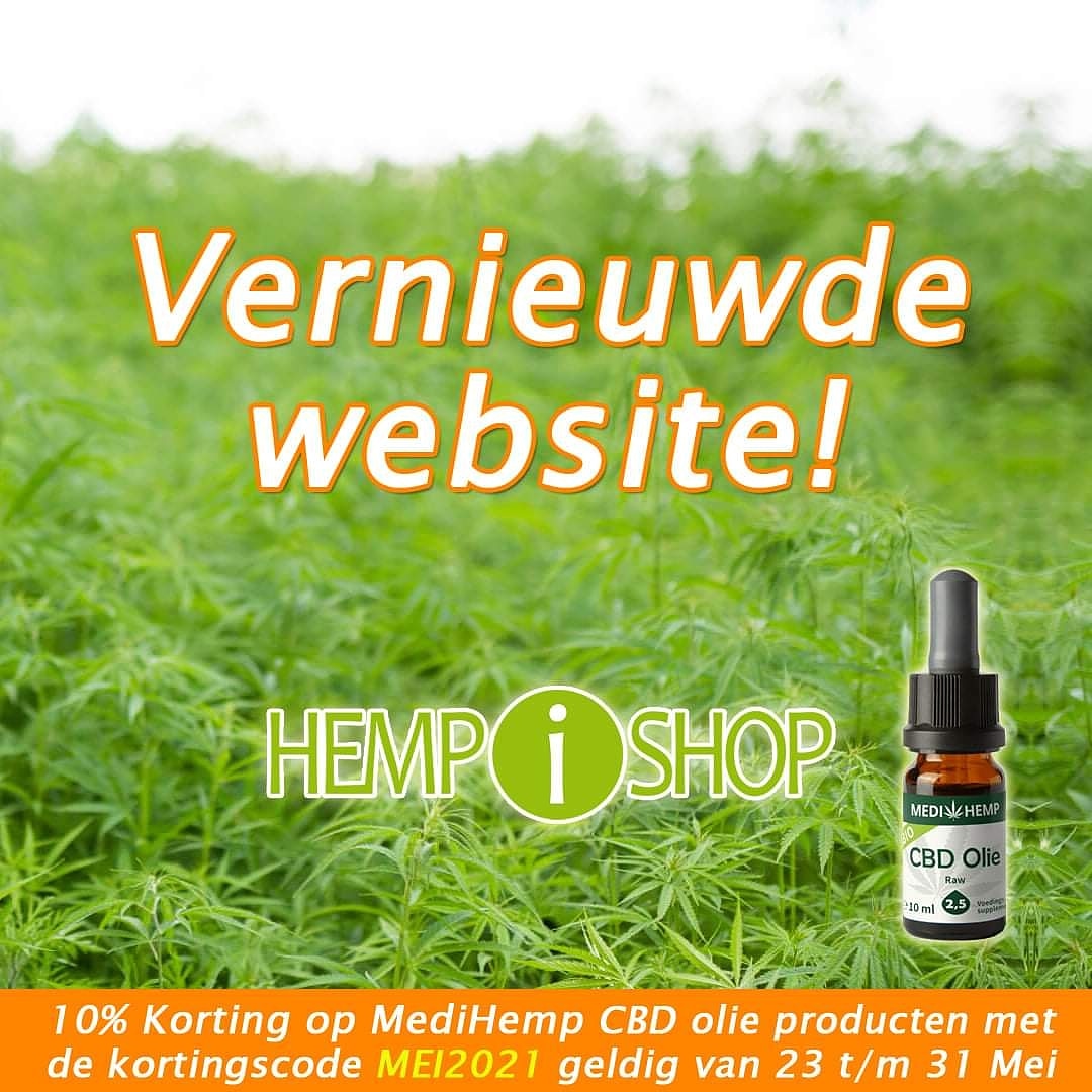 HEMPiSHOP's tweet photo. Vernieuwde Website! 😃
Nu 10% kortingscode actie op Medihemp CBD olie producten met de Kortingscode: MEI2021 https://t.co/auzm1yWguw
(klanten met een account dienen een nieuw wachtwoord in te stellen) https://t.co/aYEYJV2GPY