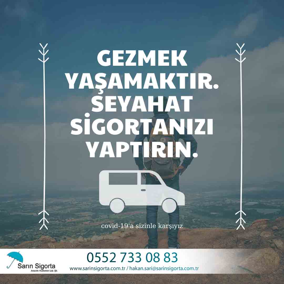 Seyahat Sağlık Sigortalarında Covid-19 Teminatı ile Güvence altındasınız !!
Covid-19 Destekli Seyahat Sigortanızı Sarın Sigortada Yaptırın İçiniz Rahat Etsin.

Detaylar için bize ulaşın...
sarinsigorta.com.tr
📱+90 552 733 08 83
#seyahatsagliksigortası #seyahatsağlık #COVID19