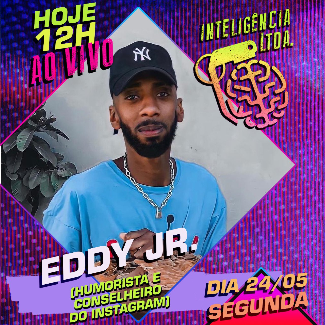 Inteligência Ltda. on X: Hoje, meio-dia, tem uma live com o fera @EddJr_  pra gente bater aquele papo e dar muitas risadas…   / X