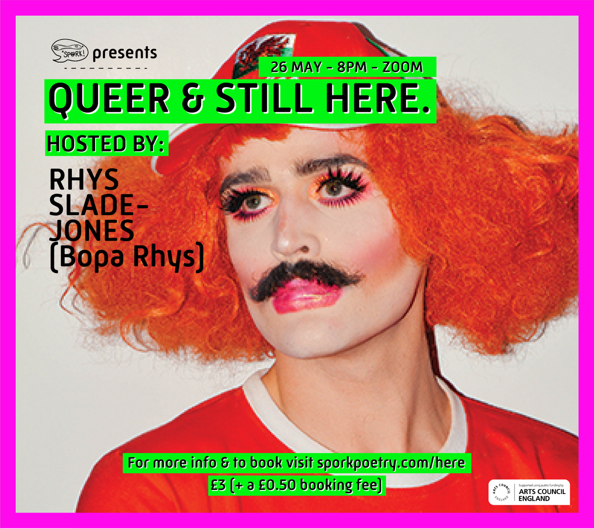 This Wednesday at 8 PM we've got another massive dollop of spoken-word, comedy &amp; poetry from a load of incredible LGBTQ+ artists inc @BopaRhys, <a href="/TobyCampion/">Toby Campion</a> &amp; <a href="/JTaylorTrash/">joelle taylor</a>

It'll be our last online show for a while so come fill your faces

Tix just £3

outsavvy.com/event/6156/spo…