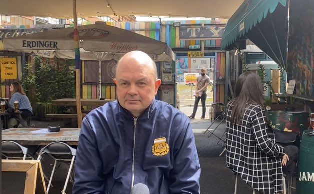 sophiemclaugh1's tweet photo. I spoke to Pedro Donald about getting back to business @Sunflower_Pub 🌻 #BelfastisBack @BelfastLive 
https://t.co/dKudbbG5M2 https://t.co/g4uJB2fl1g