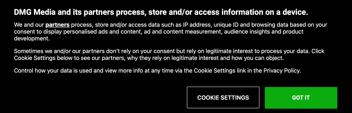 PrivacyMatters's tweet image. I tried 4 browsers. Had to disable stuff to see if you presented a privacy tracking notice.

Do you seriously believe the notice and process communicates the #DataVampire infestation and tracking that lies beneath? DO ya?
