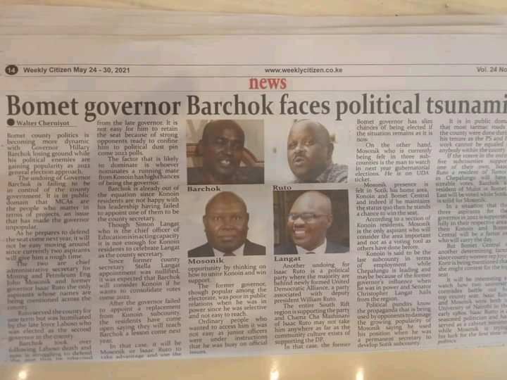 Team barchok bomet we will never be shaken,tuko imara kama simba,
Maendeleo kwanza,siasa peleka chebalungu