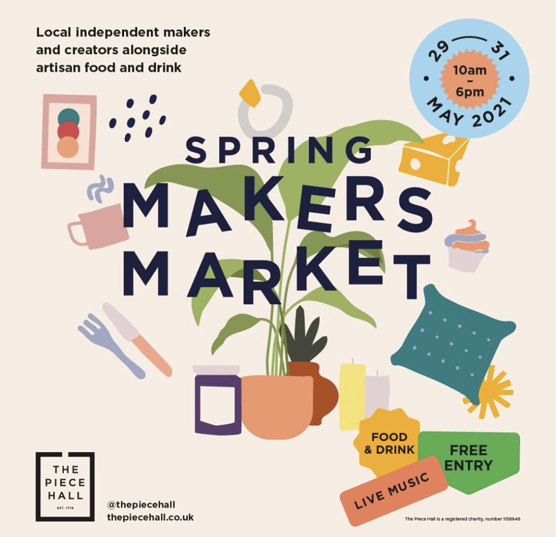 hudsonbellegift's tweet photo. Get yourselves down to @ThePieceHall this weekend for some fab Spring activities including the Spring Market with over 40 indie businesses, we have stall too, our shop is open as normal. There will be food, drink &amp; music &amp; the sun is supposed to be making an appearance too 💛 https://t.co/Dir8goO8K8