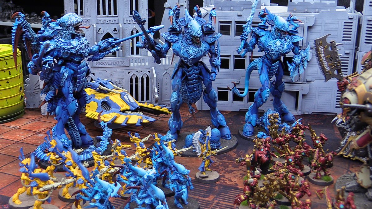TableTop_Devils's tweet image. The dark gods descended, and with them came their pawns... Their dark war machines. Towering #Aeldari Wraithknights would face off against the demon knights of #Chaos 
#warhammer40k #warhammer40000 #eldar #chaosknights
youtu.be/Mf_b9L7lWNI