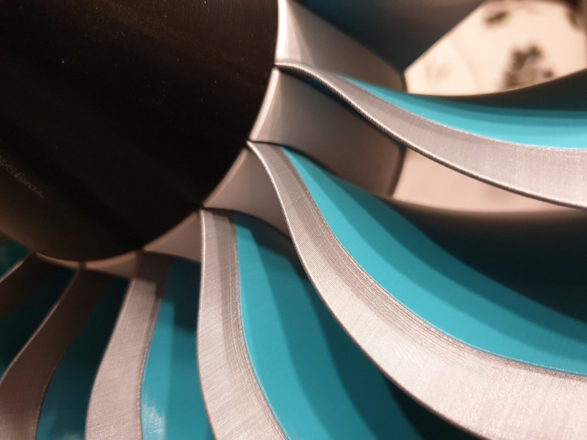 Thought3D's tweet image. Check out this gorgeous model by An Doung. Printed on the @Ultimaker using @Fillamentum PLA and Magigoo Original as a first layer adhesive!