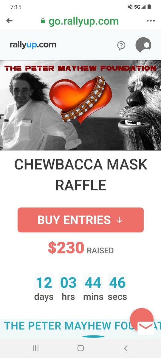 Want a chance to win a professionally-made, high-quality Chewbacca mask and help Peter Mayhew's Foundation? Please enter here 
https://t.co/ZcXSnV1EHH Also see https://t.co/AVGW8dnUz1
The mask maker is the Chewbacca video in our May The 4th posting and made the mask seen in it. https://t.co/NF61HpTmkU