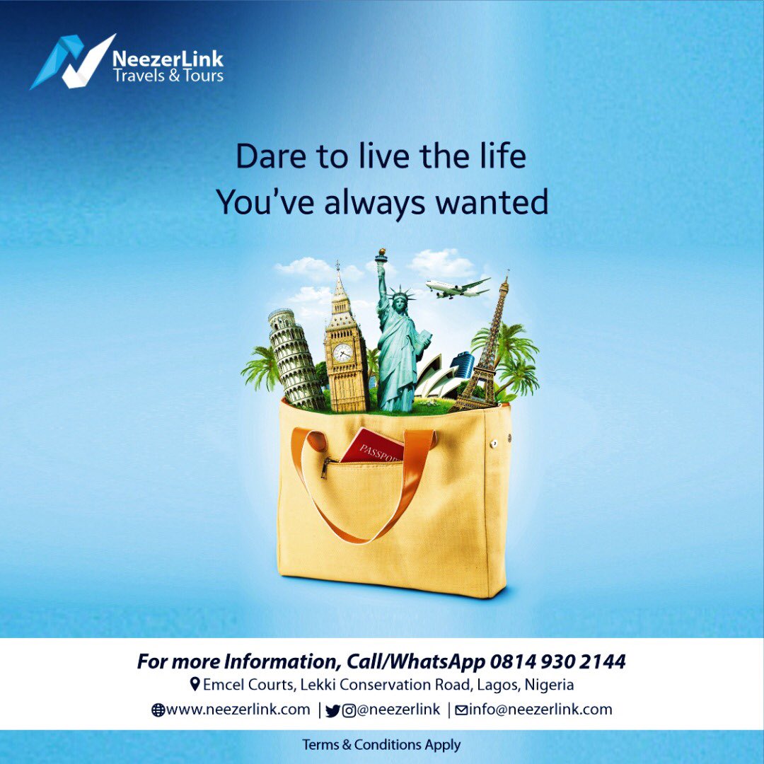neezerlink's tweet photo. Create your best moments. Dance to your best songs. 
Travel to your dream destinations. 

Live the life you’ve always wanted. 

#Neezerlink #TravelWithNeezerlink #MondayMotivation https://t.co/P7ZXlu3G02