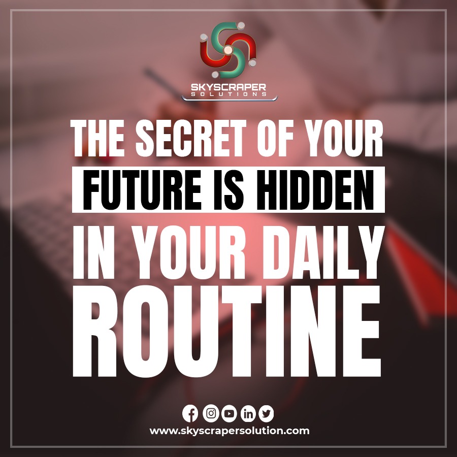 skyscrapersol's tweet photo. The secret of your future is hidden in your daily routine!!
#Success #Successful #SuccessMotivation #SuccessMindset #SuccessQuotes #SuccessfulThoughts #MondayMotivation #MondayThoughts #Motivation #MotivationalQuotes https://t.co/9dWr8pGF8O