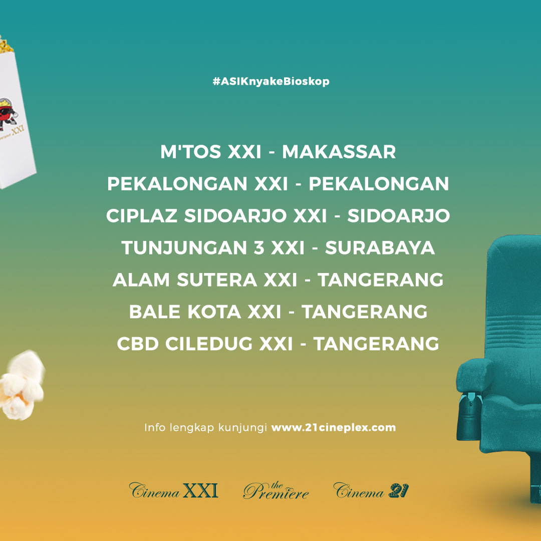 cinema21's tweet photo. Kepada seluruh Sobat XXI, coba deh dicek nih lokasi mana aja yang buka.

Mulai besok banyak banget lokasi Cinema XXI yang akan beroperasi kembali. Tampa berlama-lama, ayok tuntaskan kerinduannya!

#Semangat21 https://t.co/AcANc9MmUs