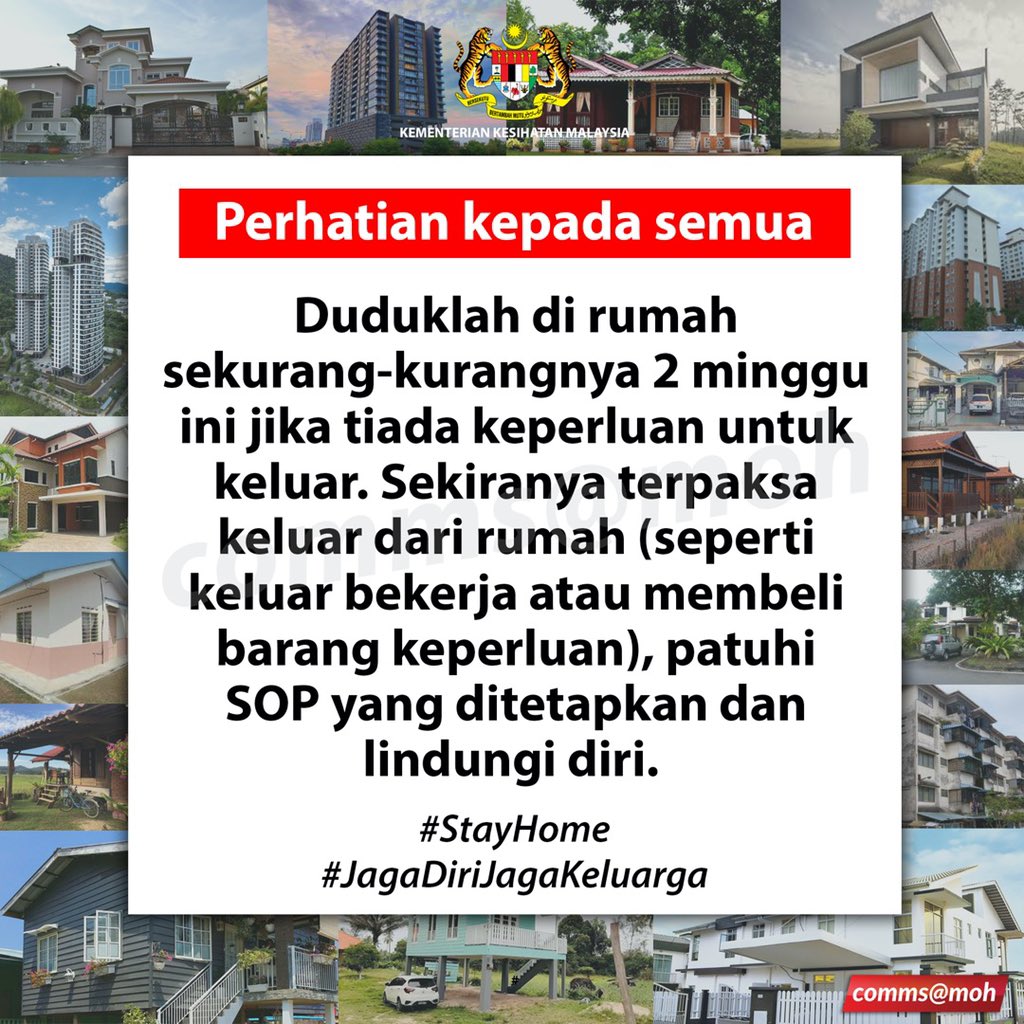KKMPutrajaya's tweet photo. Panggilan untuk semua. 

Marilah kita bersama-sama memutuskan rantaian jangkitan #COVID19. 

#dudukdirumah 
#JagaDiriJagaKeluarga https://t.co/eq1tLpoFmD