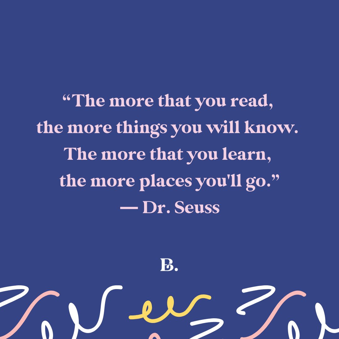 learnatblue's tweet photo. Cuanto más lees, más cosas sabrás. Cuantas más cosas aprendas, a más lugares viajarás. -Dr. Seuss. #MondayMotivation https://t.co/vhLcD8NqXq