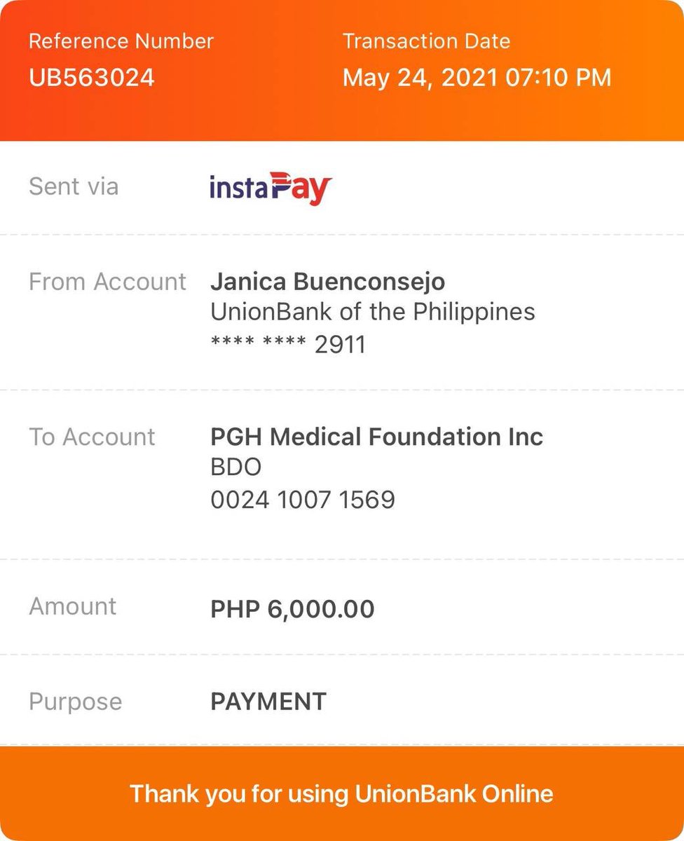 rollforchangeph's tweet photo. [TRANSPARENCY REPORT]

As of today, May 24, 2021 5PM, we have collected a total of PHP 6,000.00.

Earlier, a total of PHP 6,000.00 was sent to PGH Medical Foundation, Inc. 

💕 Thank you for supporting this initiative, your help and efforts are highly appreciated. https://t.co/rAmGF7HMNf