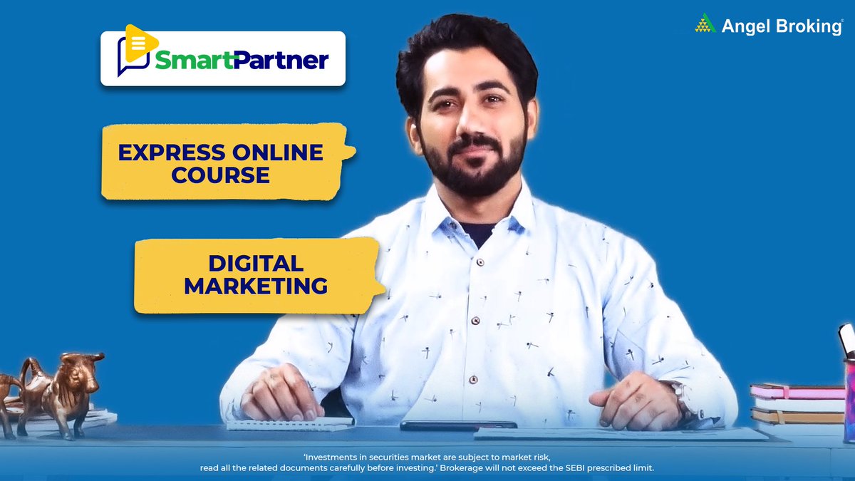 AngelOne's tweet photo. Step up your game with #SmartPartner Program – An express Digital Marketing Training program for Authorized Persons to grow their business digitally. 

Register now: https://t.co/LquMcWzWFv

#AngelBroking https://t.co/PXwhnKLw0t