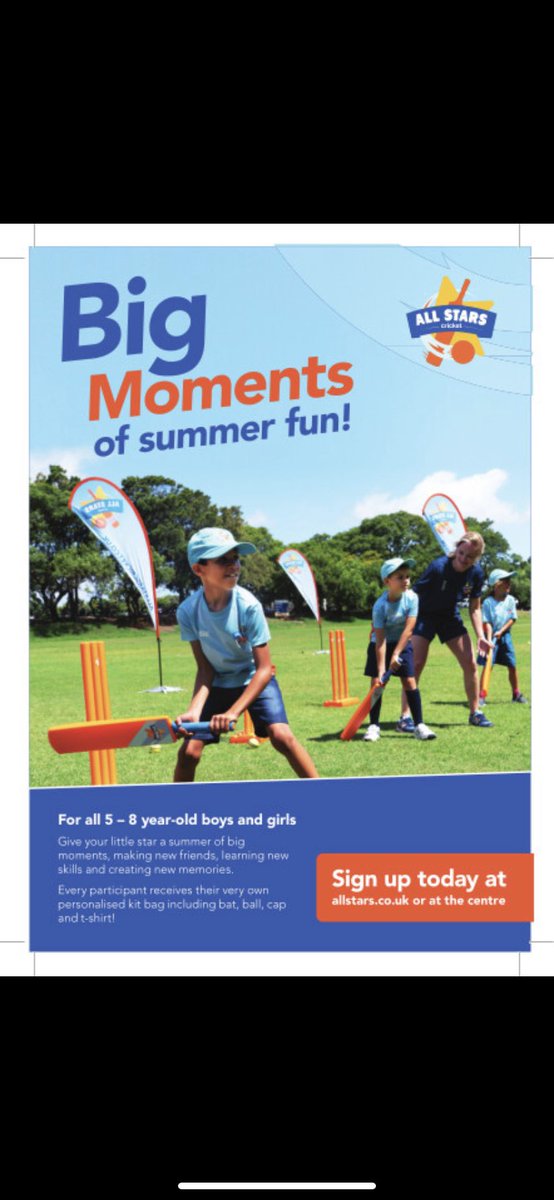 Last week our KS1 children got a taste of <a href="/allstarscricket/">All Stars Cricket</a> when @tombatesYCB came in to deliver some fun sessions for them. If they enjoyed them, then why not sign them up to the All Stars sessions at <a href="/HeworthCC/">Heworth Cricket Club</a>! ecb.clubspark.uk/AllStars/BookC… 🏏