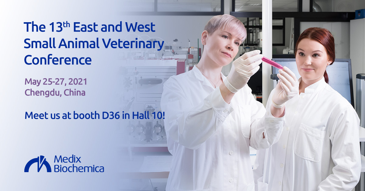 Medix Biochemica on Twitter: "The 13th East and West Small Animal Veterinary  Conference is held in Sichuan Western International Expo Center in Chengdu  during May 25-27. Medix Biochemica China team welcomes visitors