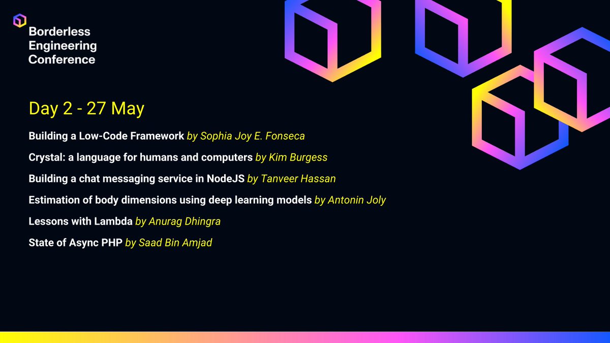 BorderlessEng's tweet photo. ๐ 2 days to go!
See full agenda and register here (free): https://t.co/WNVrpJk3JV
#BorderlessEngConf #TechConference https://t.co/qqvFvIqGU0
