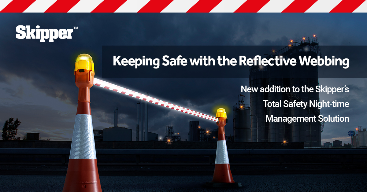 New addition to the Skipper’s Total Safety Night-time Management Solution. The new reflective webbing tape offers more visibility in the night-time. Visit our store skippertm.com
#safetymanagement #safetymanagementsystem #safetybarriers #nightlogistics #healthandsafety