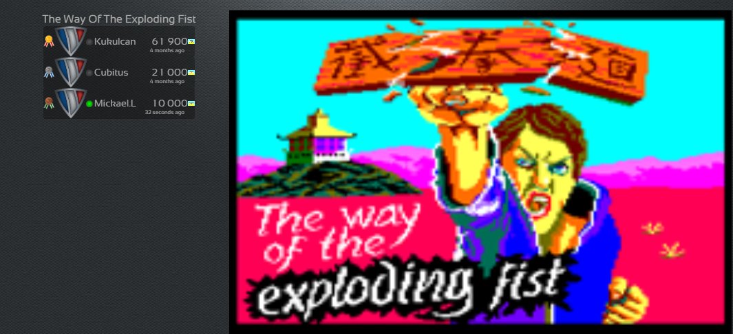 Tetris_Mickael's tweet photo. Amstrad, new score on The Way Of The Exploding Fist by 🇫🇷 Mickael.L : 10000

#BZHGames, #Amstrad, #CPC, #Amiga, #Atari, #Gamer, #RetroGaming, #RetroGames, #RetroGamer, #RetroGame, #HighScore, #indie, #videogames, #8bit, #scoring, #TheWayOfTheExplodingFist
https://t.co/iXbiDU45u7 https://t.co/TmdF2avL9X