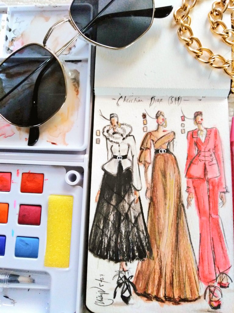 vvviviene's tweet photo. Christian Dior S19 COLLECTION
#practice5
#Dior
#watercolorpainting
#artistsontwitter
#artph
#fashionillustration https://t.co/DQmw4nPy4Y