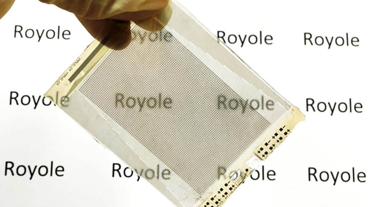 China-based display maker Royole introduced a stretchable and transparent #microLED display prototype at SID Displayweek 2021. The company says that this display, the first of its kind, is compatible with existing industrial manufacturing processes:

microled-info.com/royole-shows-s…
