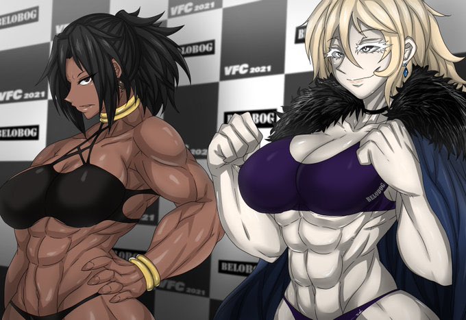 #オリキャラは性癖の見本市
筋肉娘… 