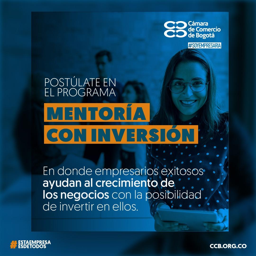 Participa en nuestro programa de mentoría con inversión, en donde mentores con amplia trayectoria, acompañan y asesoran durante seis meses a empresarios y al finalizar evalúan invertir en dichas empresas. Inscripciones: bit.ly/2Dq6XaR
