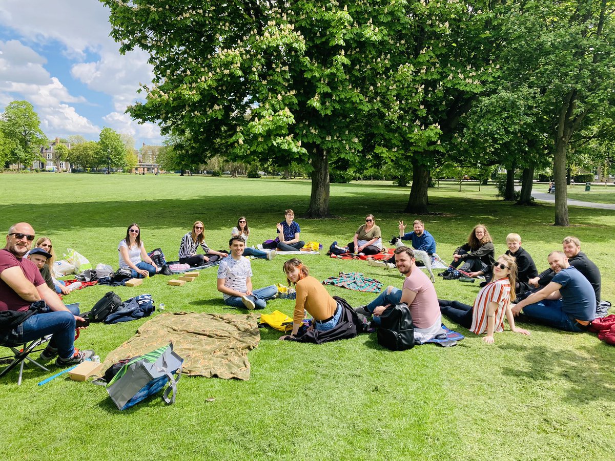 Socially distanced staff picnic! 
Thanks <a href="/HullTruck/">Hull Truck Theatre</a> &amp; team