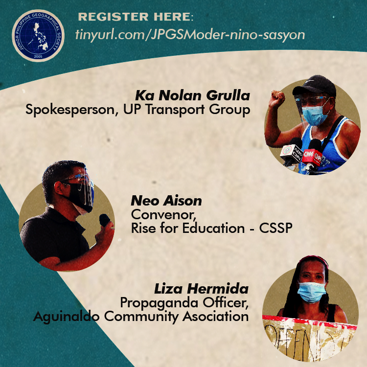 jpgs_upd's tweet photo. "Pupunta na lang ako sa lungsod, doon mas maginhawa ang pamumuhay."

Totoo nga ba ito? Alamin ngayong May 29, 2 pm kung maginhawa ba ang buhay sa modernisadong urban sector.

Mag-register dito: https://t.co/hrRpFJSdD4

#DiPatagAngMundo
#JPGSAnnivMonth2021
#ModerNinoSasyon https://t.co/bzfn6SvJN6