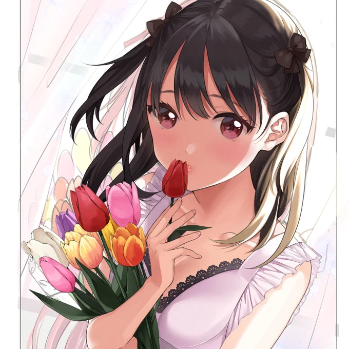 作画とちゅうりっぷ 