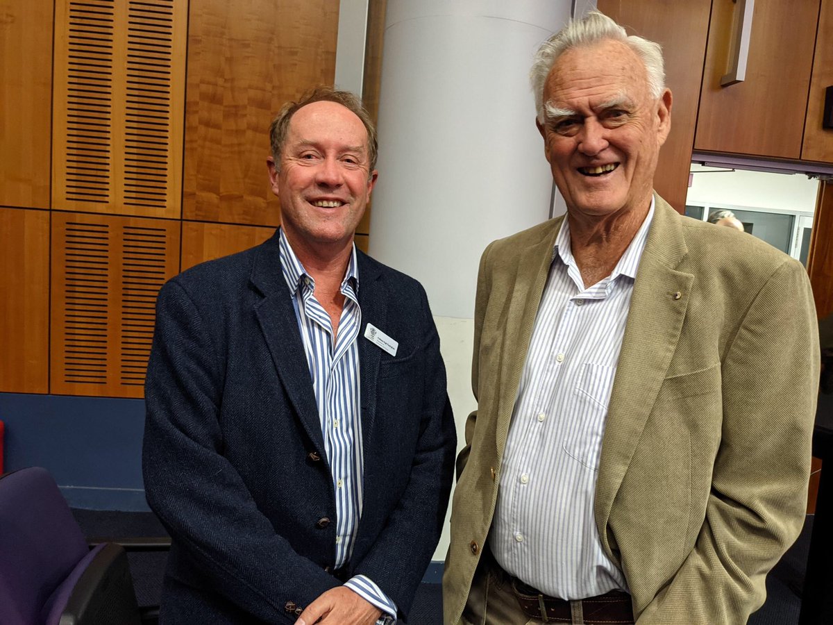 Lauren Stephenson (@stephensonlg000) on Twitter photo What do you call a gathering of Chief Scientists? Professor Hugh Possingham current Queensland Chief Scientist and Queensland's first Chief Scientist Professor Peter Andrews at <a href="/QldAcademy/">Queensland Academy of Arts and Sciences</a>
<a href="/HugePossum/">Hugh Possingham</a> What do you call a gathering of Chief Scientists? Professor Hugh Possingham current Queensland Chief Scientist and Queensland's first Chief Scientist Professor Peter Andrews at <a href="/QldAcademy/">Queensland Academy of Arts and Sciences</a>
<a href="/HugePossum/">Hugh Possingham</a>