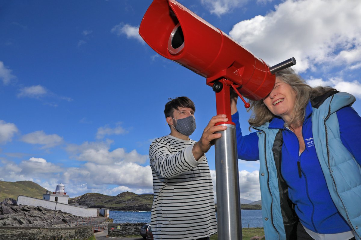 Launched today, the new Leading Lights at Cromwell Point visitor experience at Valentia Island Lighthouse #Kerry was developed through <a href="/Failte_Ireland/">Fáilte Ireland</a>'s New Horizons Grants Scheme. Innovative visitor experiences are important in attracting visitors &amp; will be critical for recovery