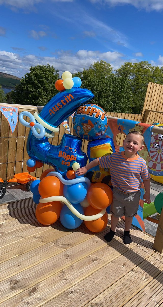 odonnell_stacey's tweet photo. @NewarkNursery  Austin wanted to share his birthday pictures with you over the weekend he’s now a big number 4 boy🧡💙 https://t.co/Rewx2Y6aps