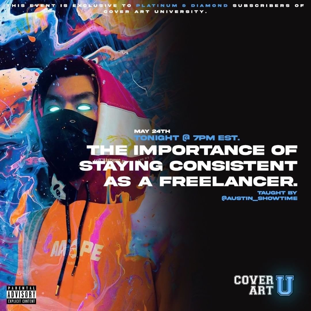 austin_showtime's tweet photo. Tonight! 7PM EST @CoverArtU https://t.co/g35w46deQq