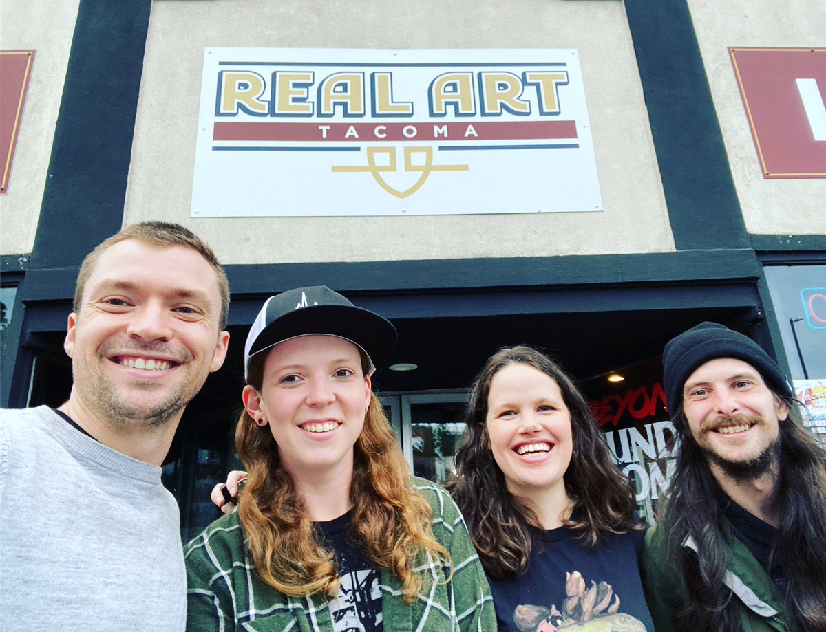 PrimaryPulse's tweet image. Band selfie at @RealArtTacoma ! Live stream Friday June 4th at 8pm, donations encouraged. Link in bio!
#Livestream #finalshow