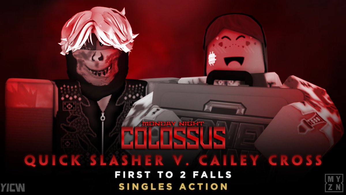 YICWNetwork's tweet photo. SINGLES ACTION

@qxickslxsher v. @TheCaileyCross 

TONIGHT! We see The MAJOR Case Holder #CaileyCross in action for the FIRST time since MITB! She takes on Upcoming superstar #QuickSlasher!

Who will take the win here?

#YICW https://t.co/mvZ1c400cU