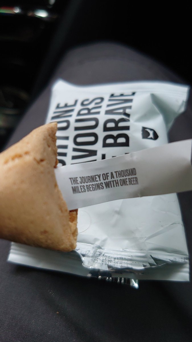 borrettjdo's tweet photo. @BrewDog usually ends with one too. Really nice touch in my takeaway. The folding burger boxes are genius as well. https://t.co/4wJPKF2pUW