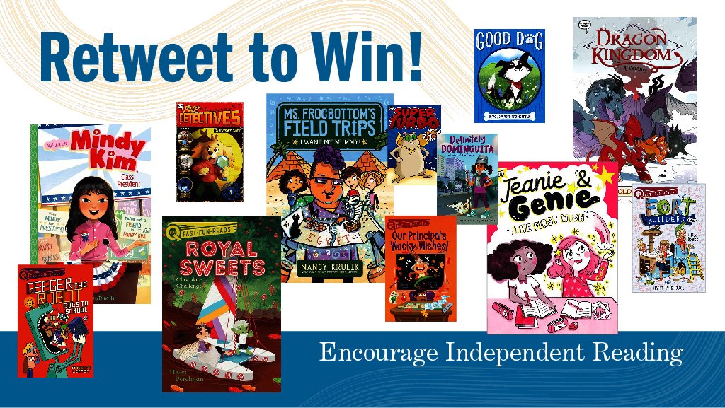 Booksource's tweet photo. 📚 #GIVEAWAY TIME 📚 

We're partnering with @simonschuster to give 3 educators a 12-book collection designed to encourage independent reading! 🤩 These books are perfect for young readers ages 5-9 (https://t.co/bjTfzW64XE).

Enter to win when you RETWEET this by Friday, May 28! https://t.co/ve1JrB1QCw